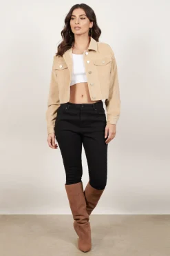 Tobi Ring The Alarm Corduroy Jacket - Black
