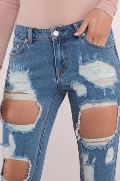 Tobi Rip To Shreds Distressed Jeans -