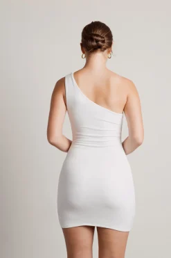 Tobi Rivalry Black Reversible One Shoulder Cutout Bodycon Dress