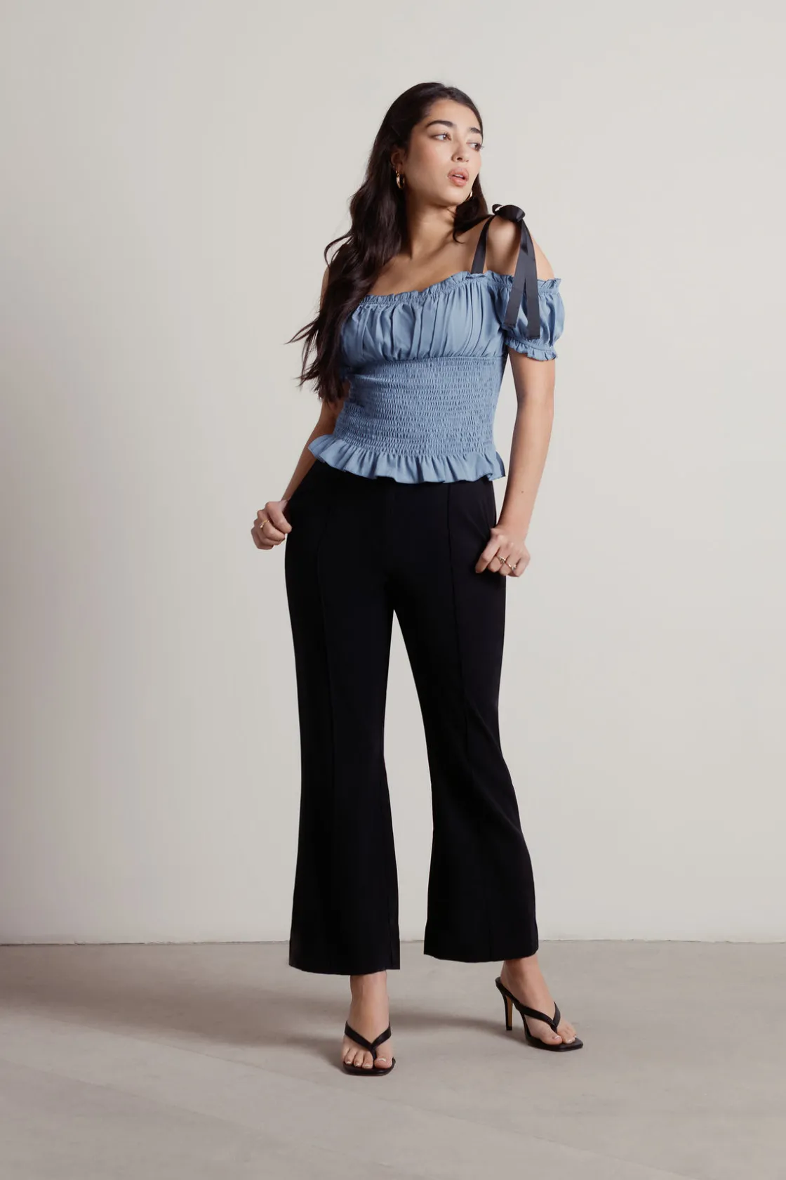Tobi Romantics Smocked Top -
