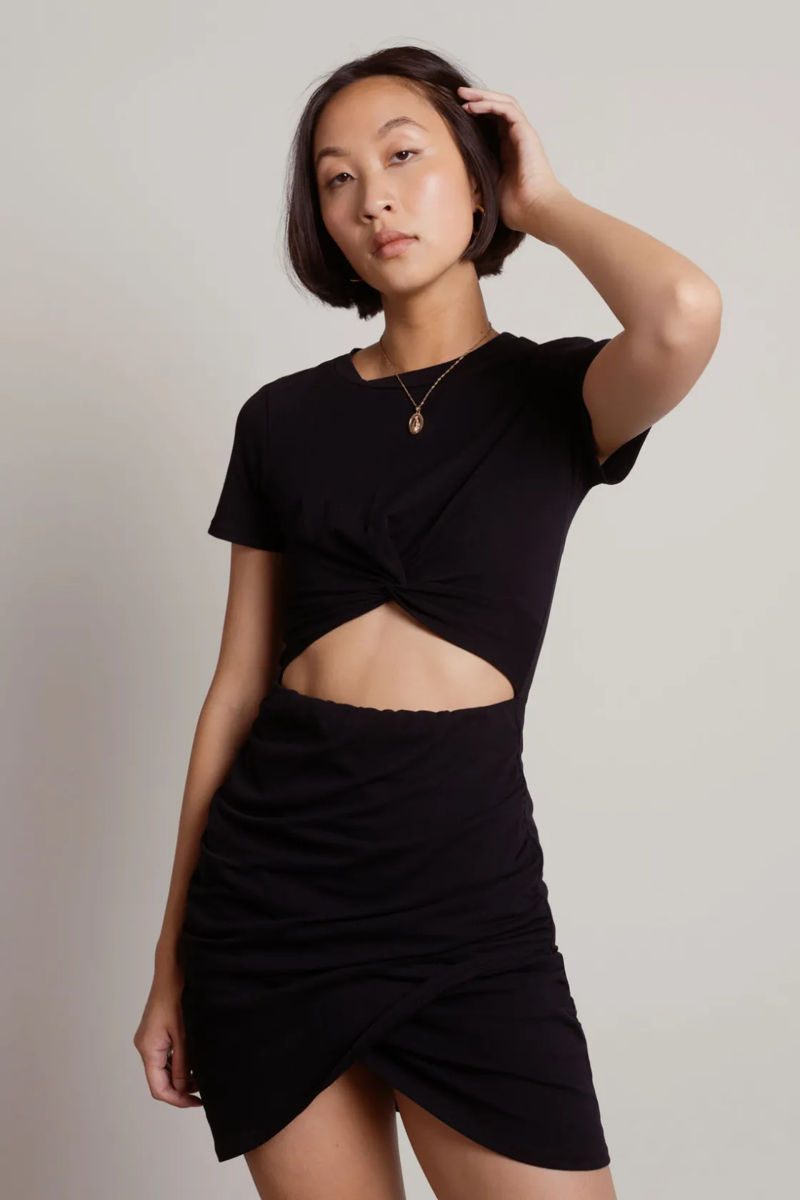 Tobi Romero Cutout Bodycon Mini Dress -