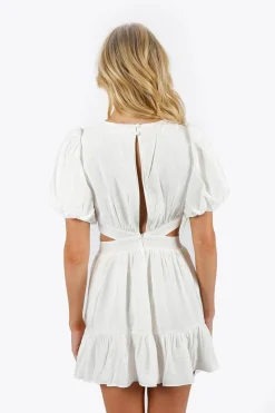 Tobi Roselle Cutout Deep V Mini Dress -