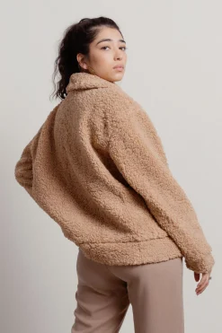 Tobi Rowan Sherpa Jacket - Ivory