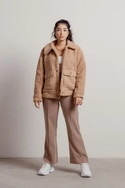 Tobi Rowan Sherpa Jacket - Ivory