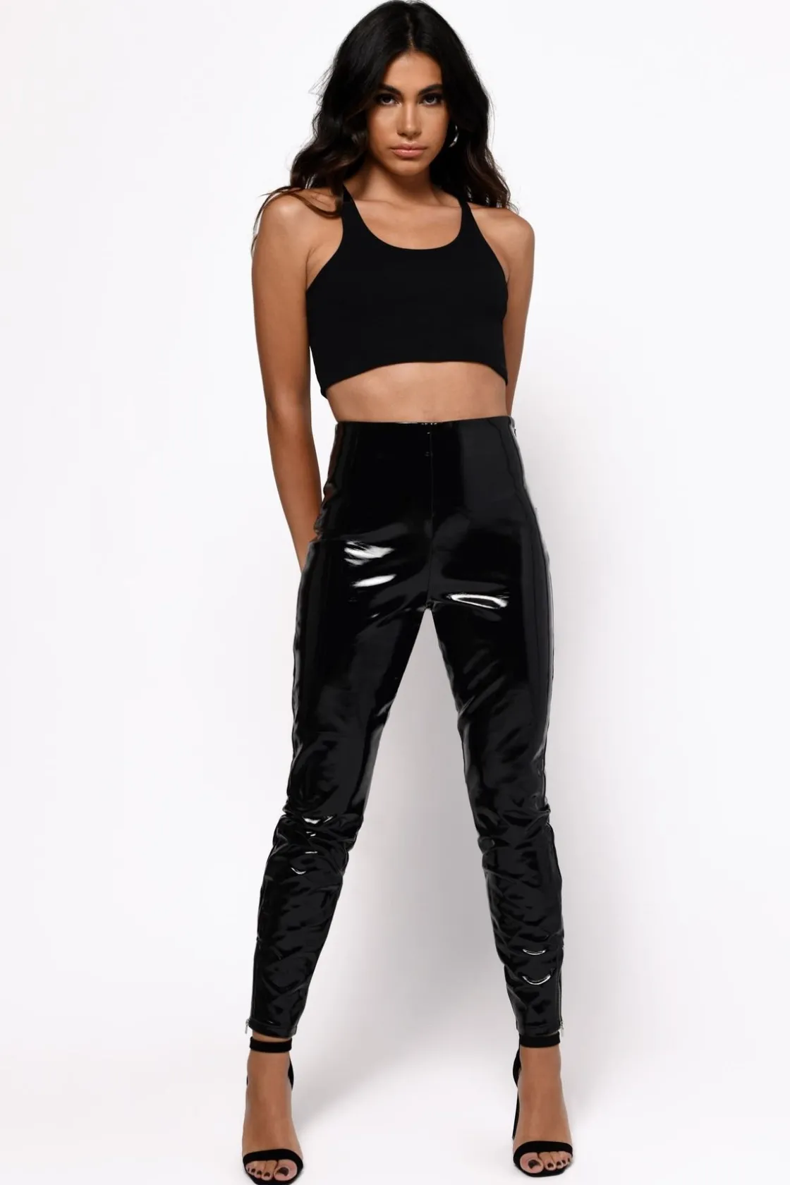 Tobi Roxy Patent Leather Leggings -