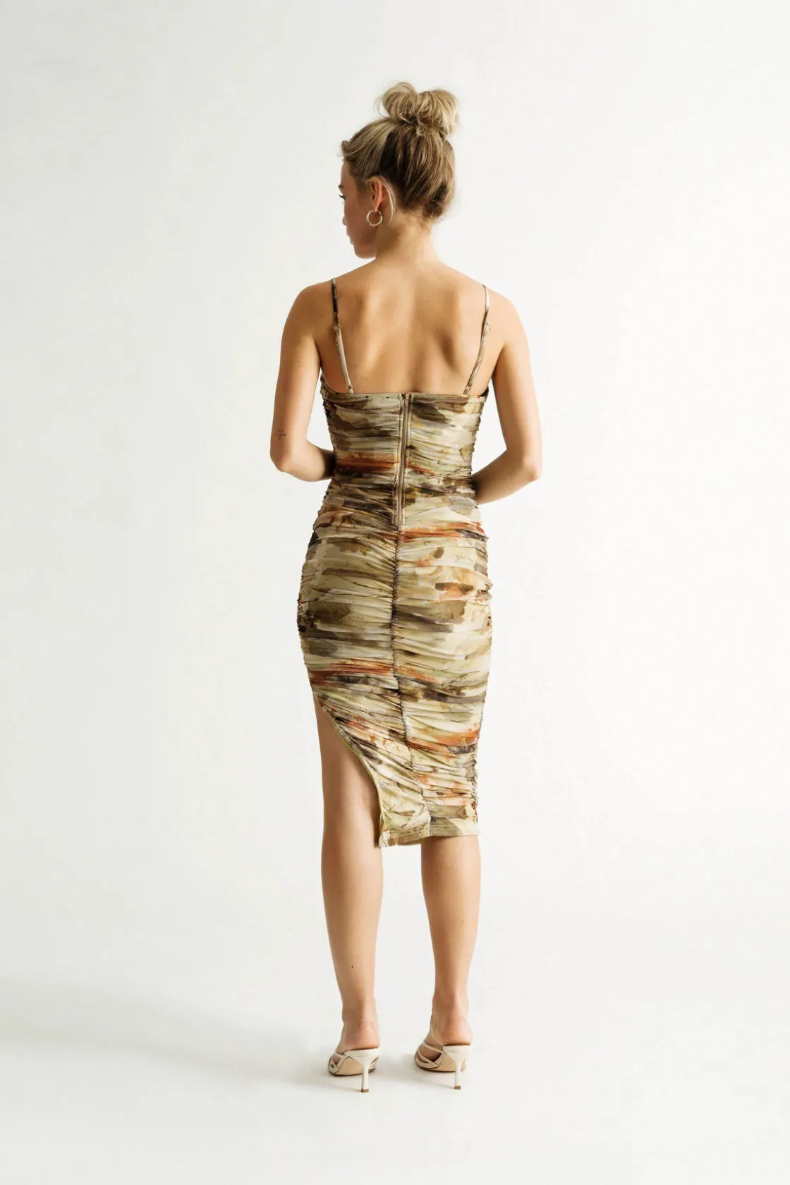 Tobi Royce Slit Bodycon Midi Dress -