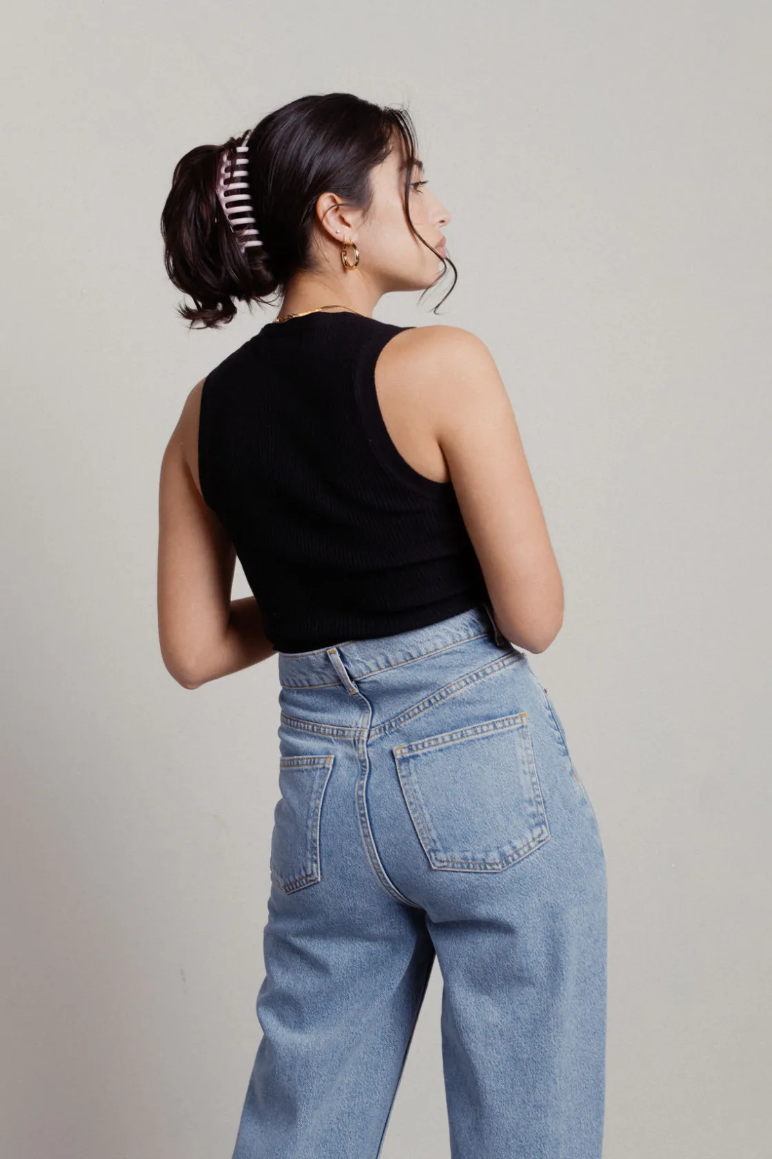 Tobi Running Errands Tank Top - Black