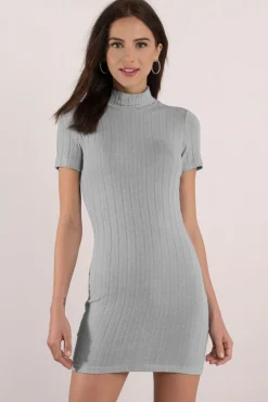 Tobi Rylee Ribbed Bodycon Mini Dress -
