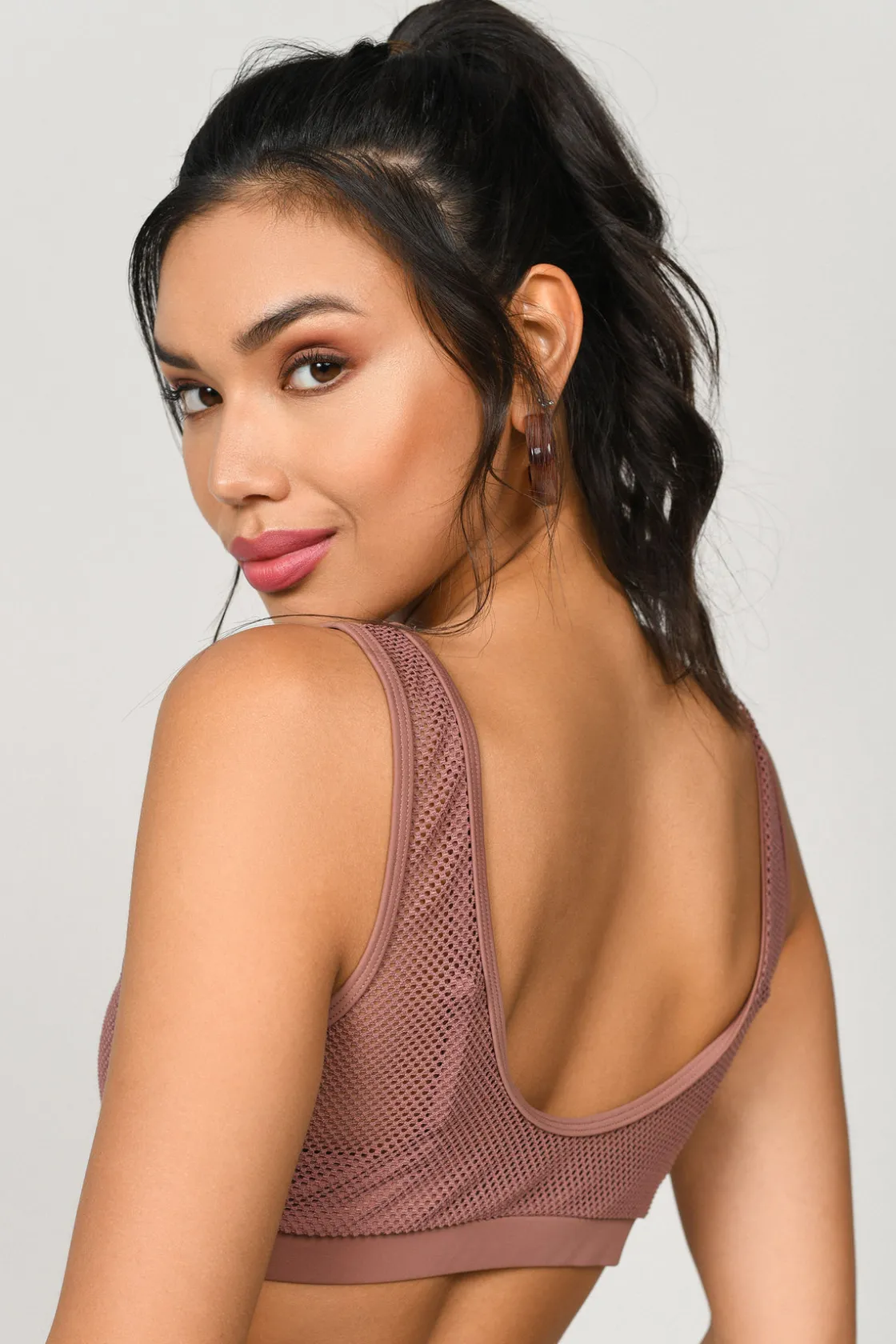 Tobi Safety Fishnet Bikini Top -