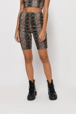 Tobi Sahara Tent Snake Print Shorts -