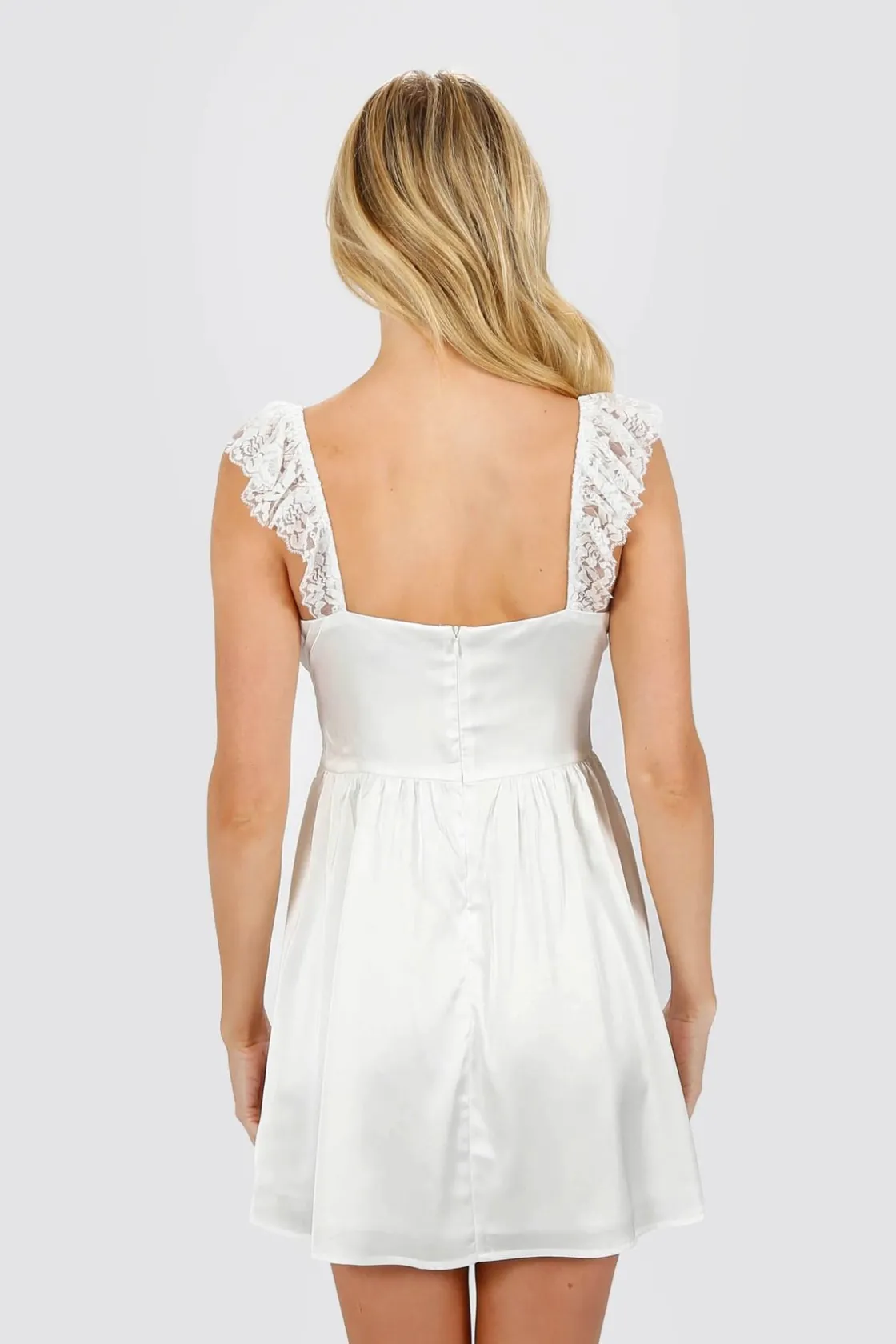 Tobi Saige Ruffle Ruched Mini Dress -