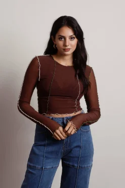 Tobi Saint Crop Top - Blue