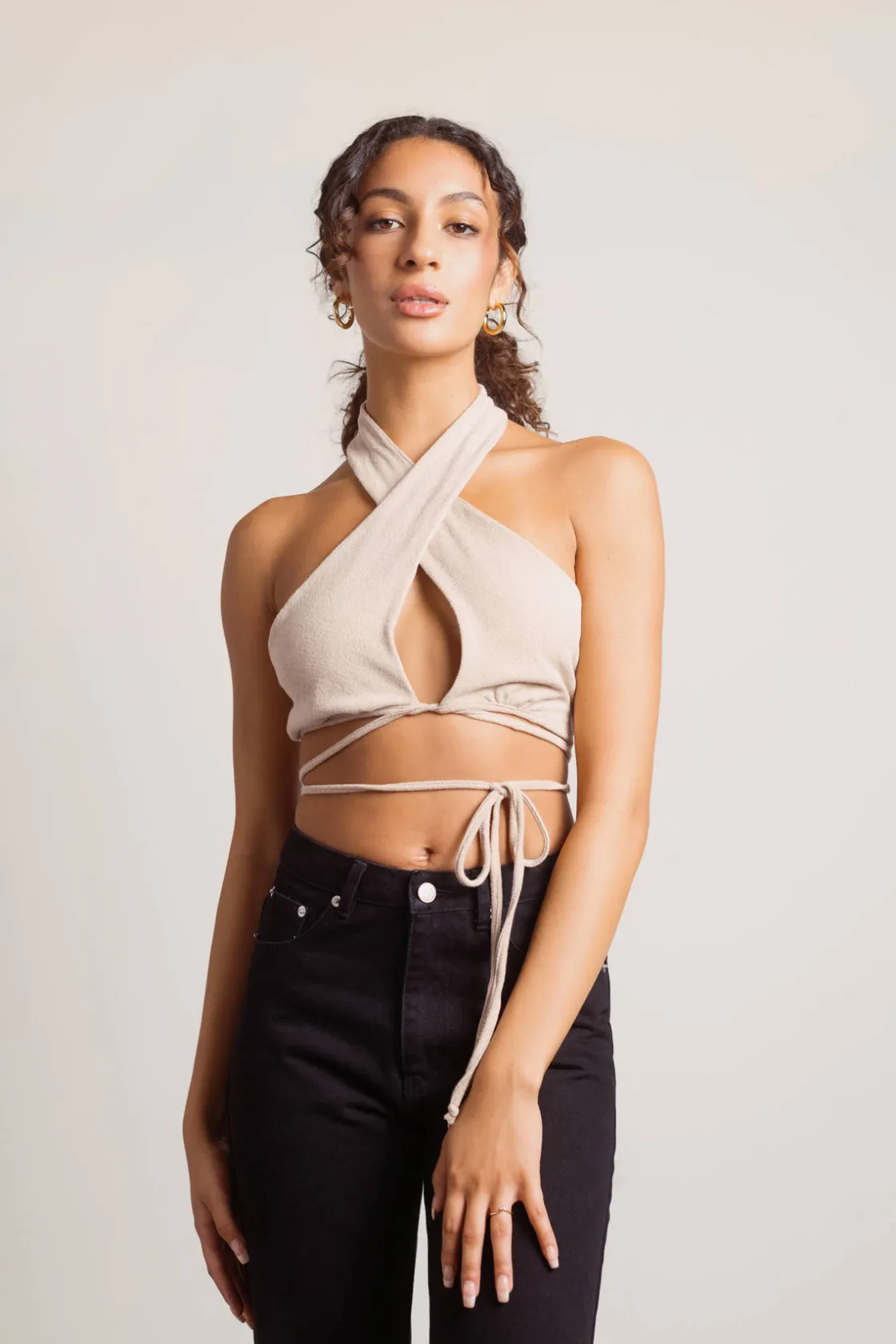 Tobi Sami Crop Top - Brown