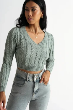 Tobi Sammie Cable Knit Sweater -