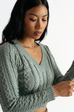 Tobi Sammie Cable Knit Sweater -