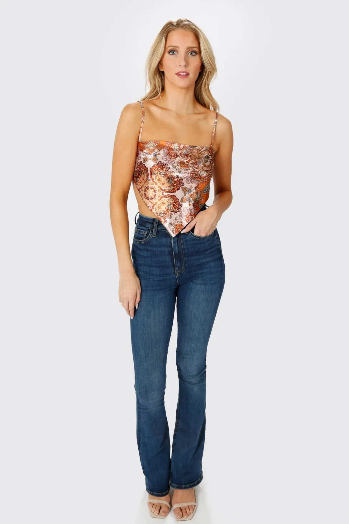 Tobi Say Less Crop Top - Orange
