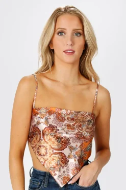 Tobi Say Less Crop Top - Orange