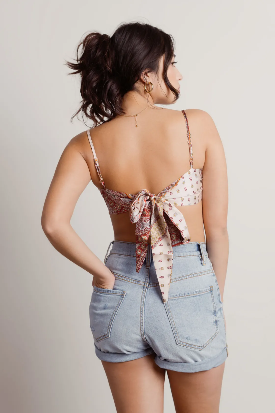 Tobi Say Less Crop Top - Orange