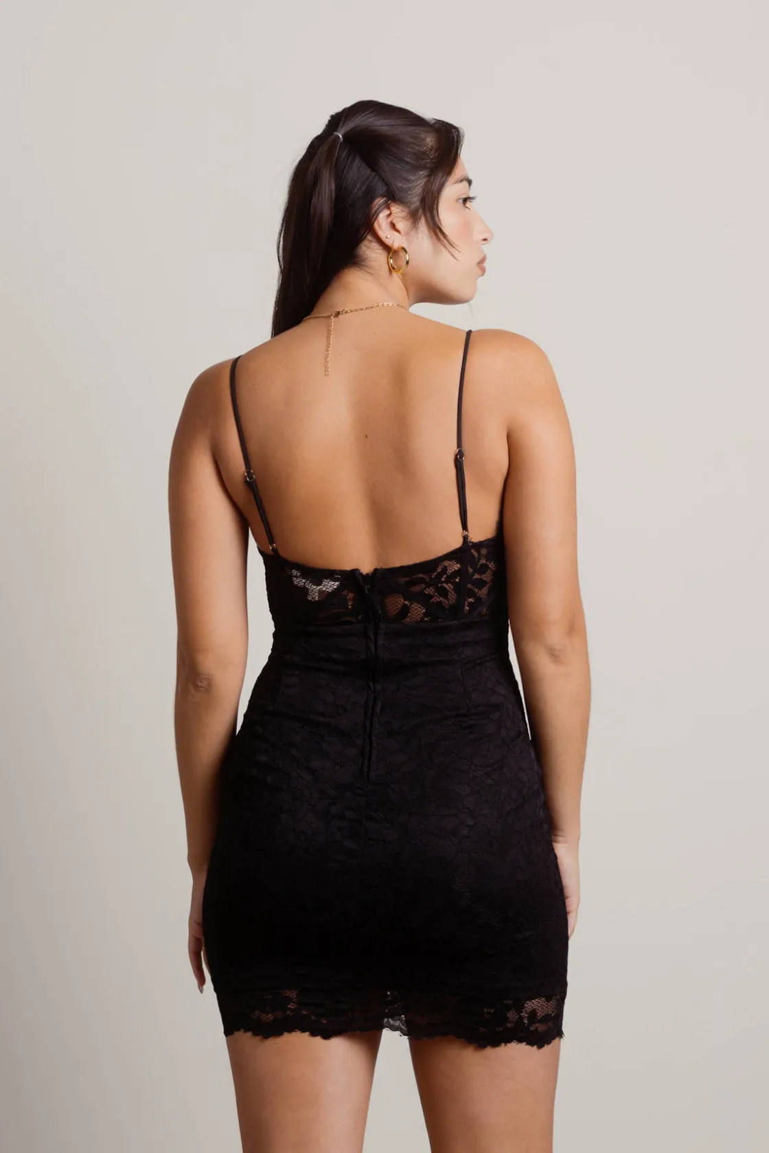 Tobi Secret Crush Lace Bustier Mini Dress - White