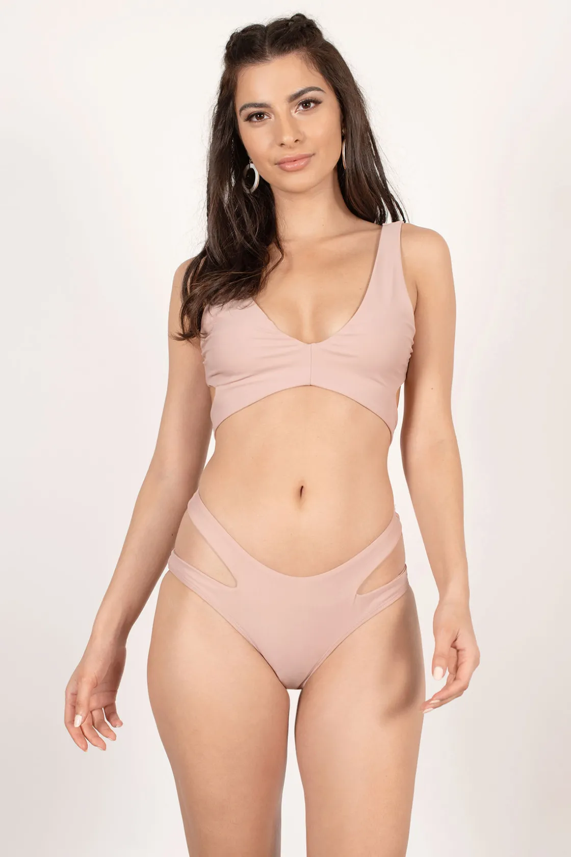 Tobi Secret Double Band Bikini Bottom - Ivory