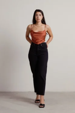Tobi See The Future Crop Top - Rust