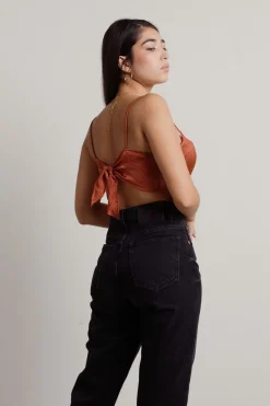 Tobi See The Future Crop Top - Rust