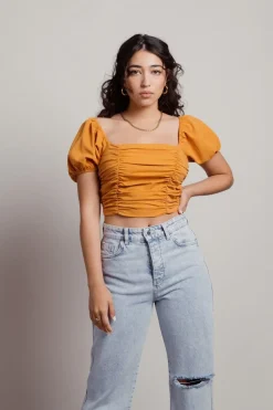 Tobi See You There Crop Top - Blue