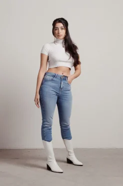 Tobi Selma Crop Top - Mocha
