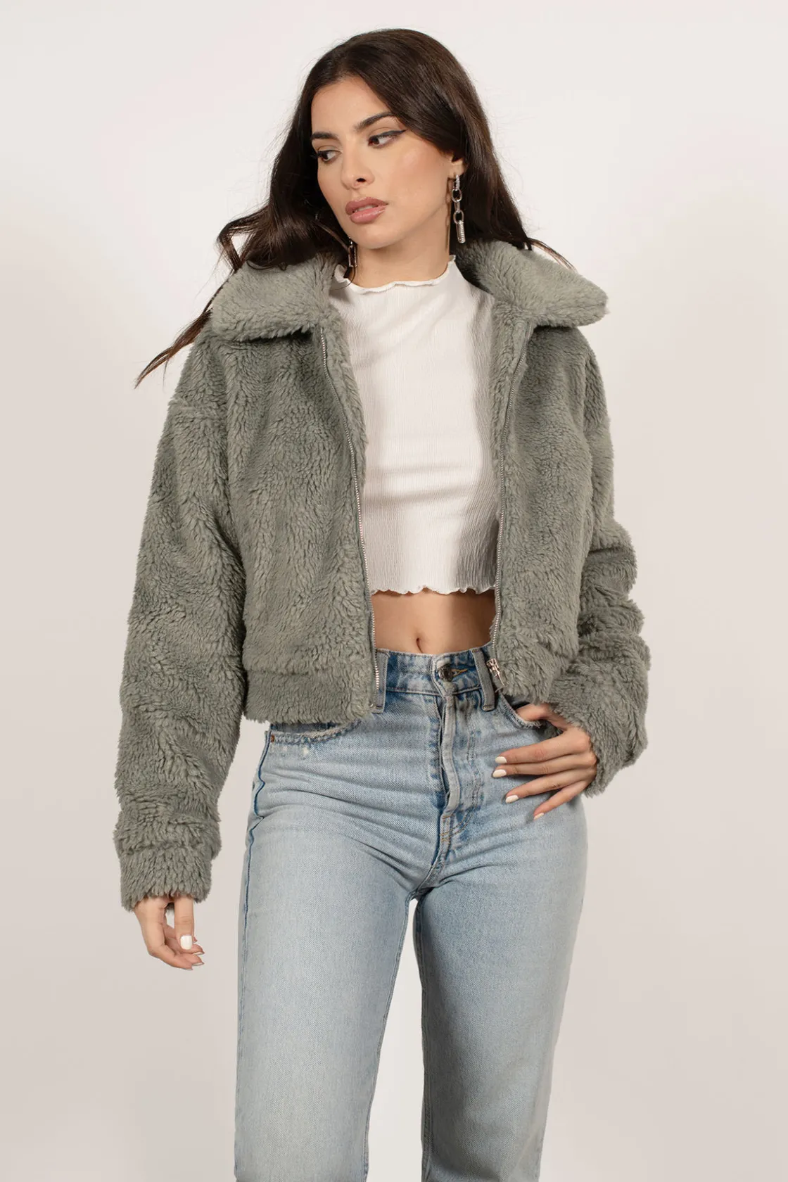 Tobi Set Me Free Faux Fur Jacket -