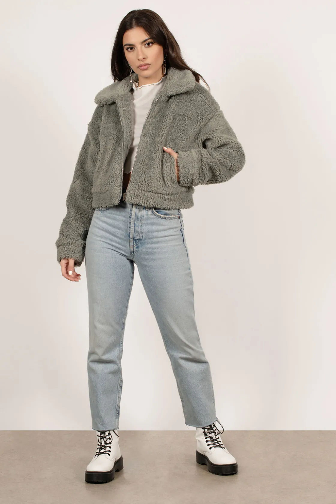 Tobi Set Me Free Faux Fur Jacket -