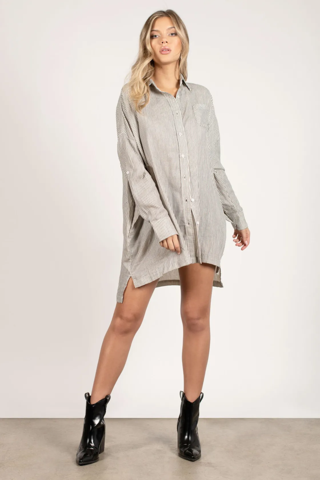 Tobi Shae Striped Tunic Top -