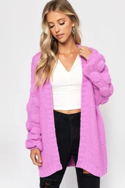Tobi Shannon Oversized Cardigan - Pink