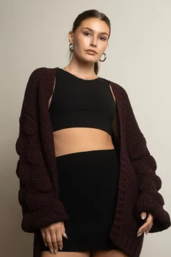 Tobi Shannon Oversized Cardigan - Pink