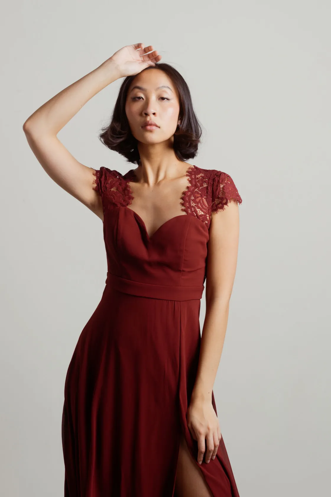 Tobi Shellie Sweetheart Open Back Maxi Dress - Blush