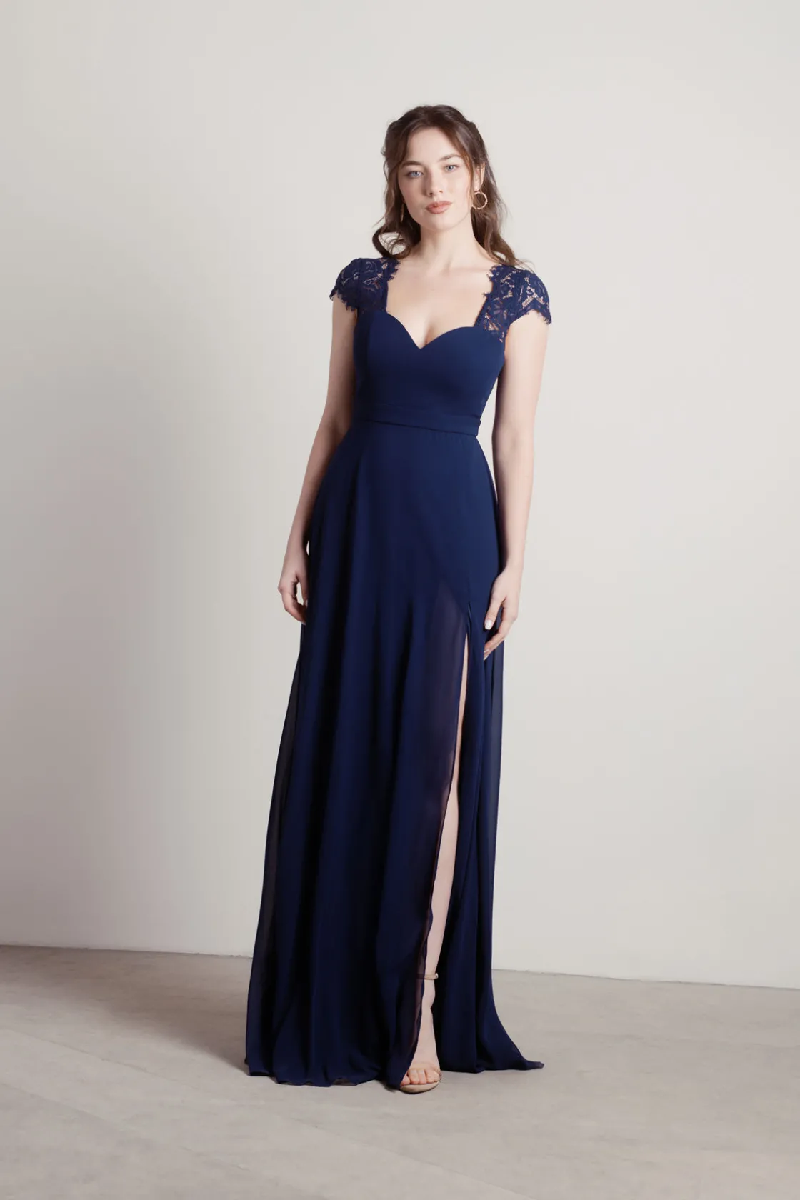 Tobi Shellie Sweetheart Open Back Maxi Dress - Blush