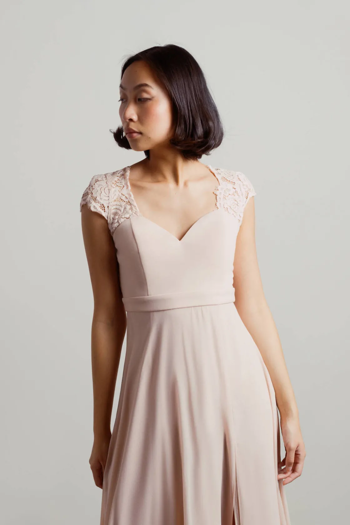 Tobi Shellie Sweetheart Open Back Maxi Dress - Blush