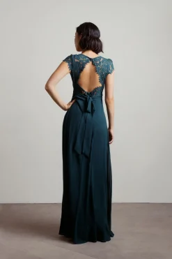 Tobi Shellie Sweetheart Open Back Maxi Dress - Blush