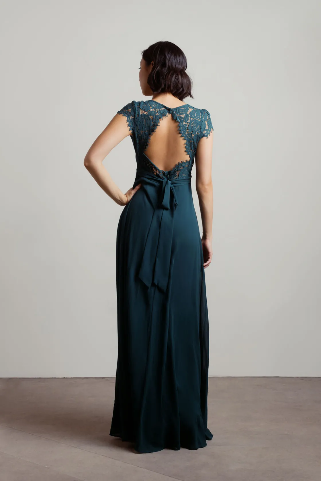 Tobi Shellie Sweetheart Open Back Maxi Dress - Blush