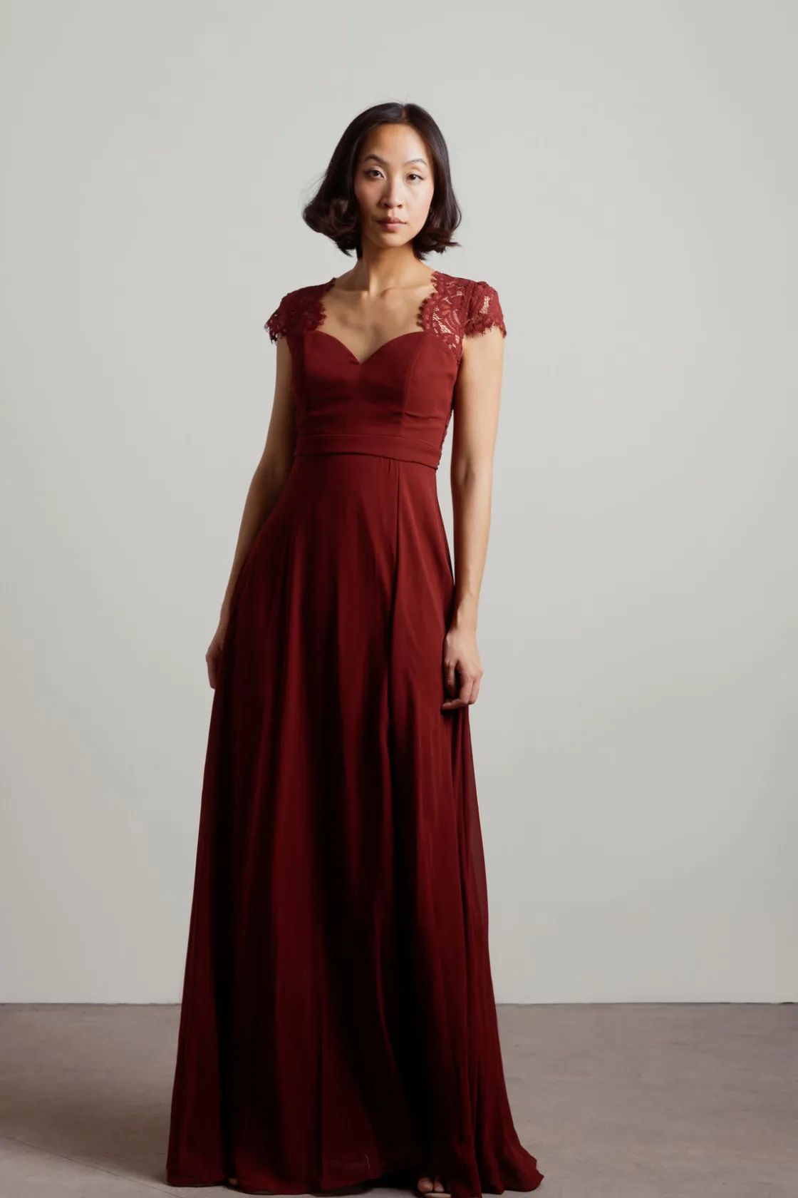 Tobi Shellie Sweetheart Open Back Maxi Dress - Blush