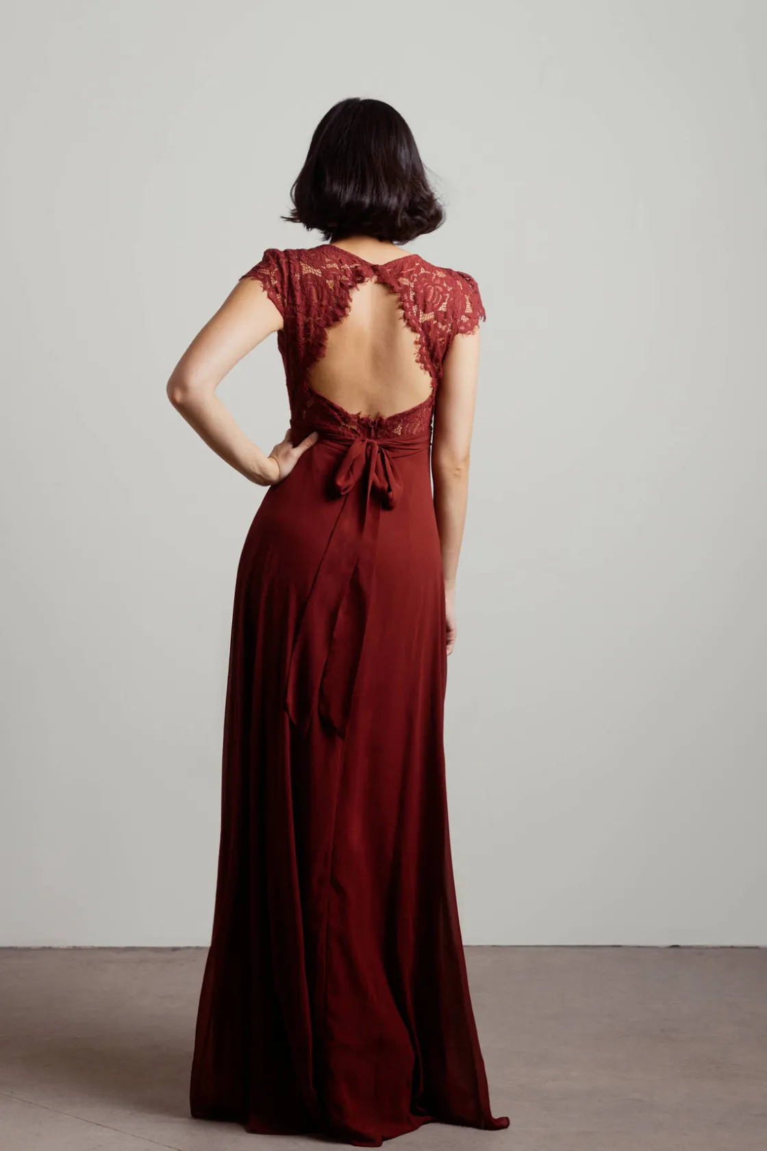 Tobi Shellie Sweetheart Open Back Maxi Dress - Blush