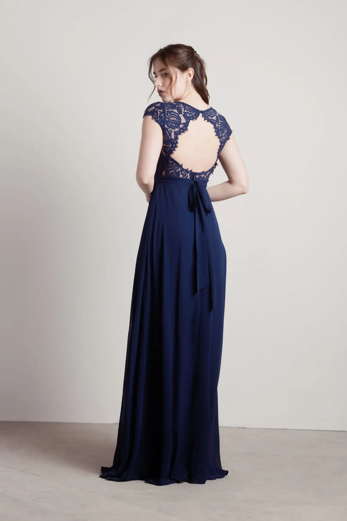 Tobi Shellie Sweetheart Open Back Maxi Dress - Blush
