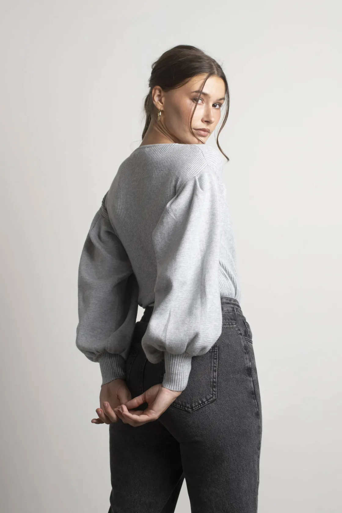 Tobi Shiloh Ribbed Sweater - Beige