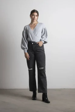 Tobi Shiloh Ribbed Sweater - Beige