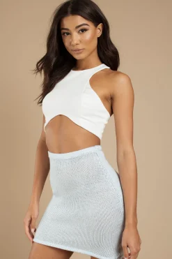 Tobi Show Me The Way High Waist Mini Skirt - Navy