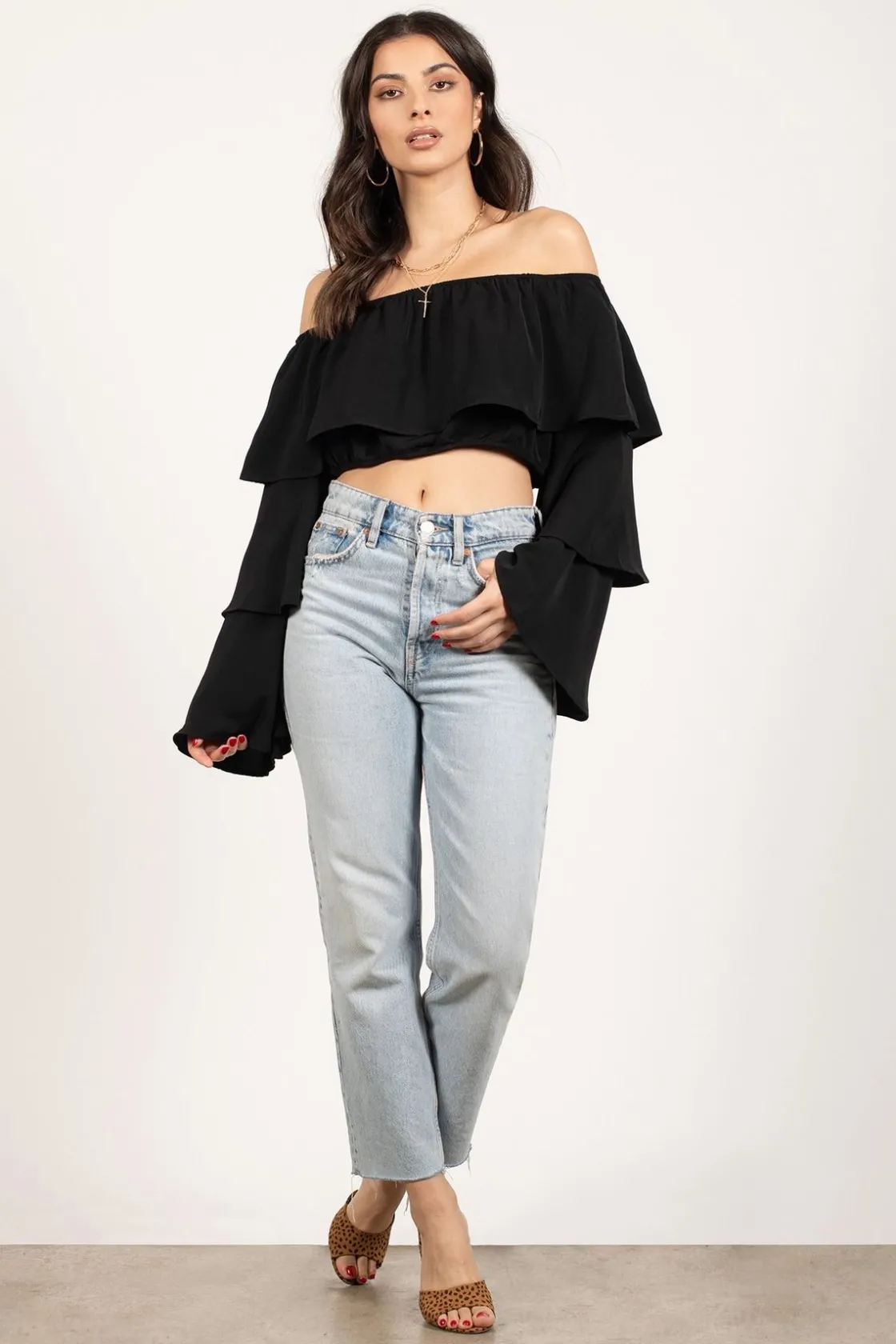 Tobi Show Off The Shoulder Blouse -