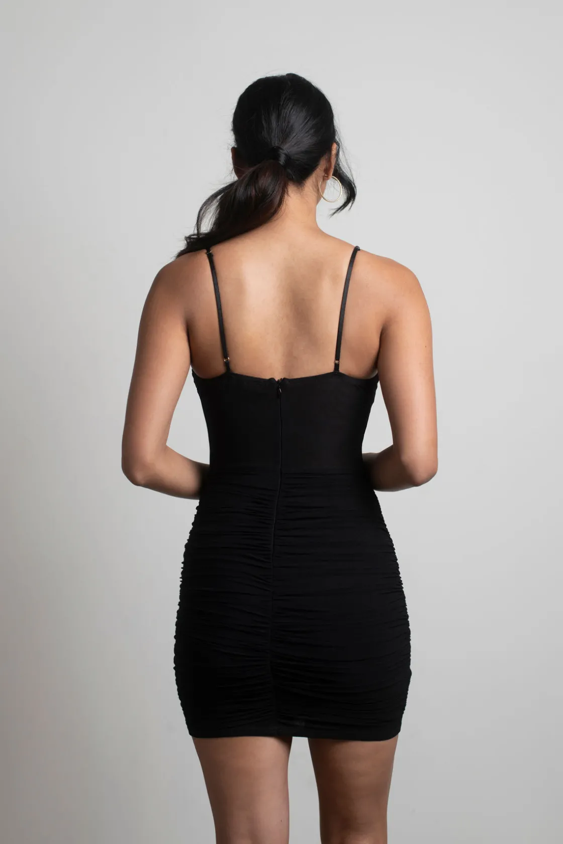 Tobi Showstopper Mesh Corset Mini Dress -