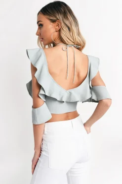Tobi Simone Crop Top - Mint