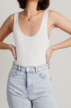 Tobi Simple Things Tank Bodysuit - Ivory