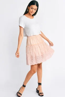 Tobi Simply Yours Lace Mini Skirt -