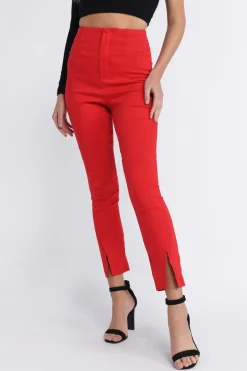 Tobi Slit Down High Waist Pants -